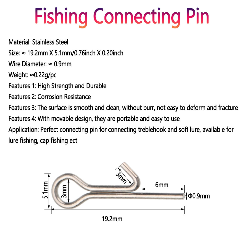 50/100 peças Pinos de Conexão  - Fishing Line Cutter avaliação e preço