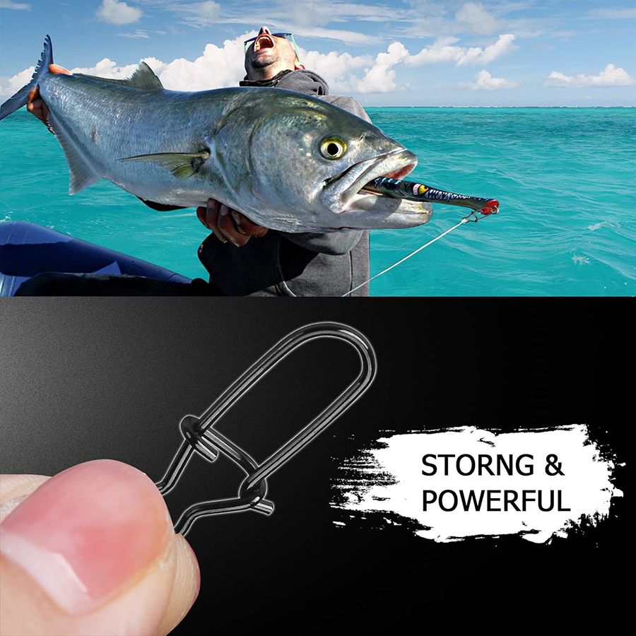 50 pçs crankbait snaps de aço  - Fishing Line Cutter avaliação e preço